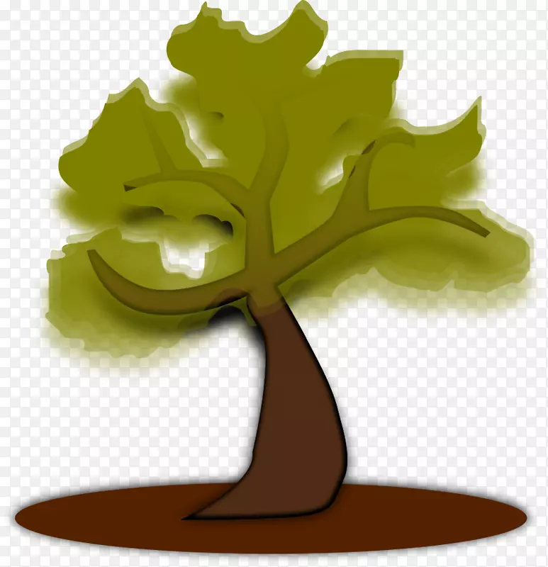 自由内容树剪贴画自由树