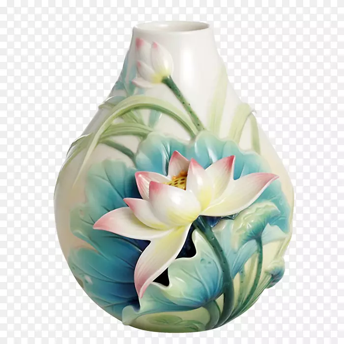 花瓶弗兰兹-瓷器艺术家交换卡陶瓷技术瓷