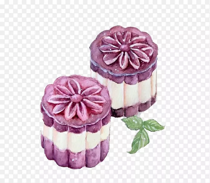 桂花蛋糕点心华夫饼吃月饼卡通桂花蛋糕