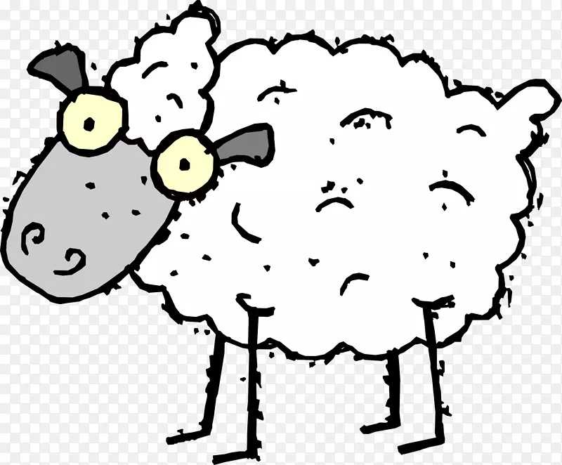 数羊剪贴画.卡通绵羊照片