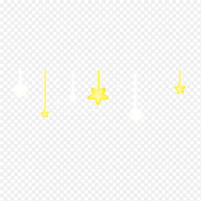黄色角字体-浮动小星星