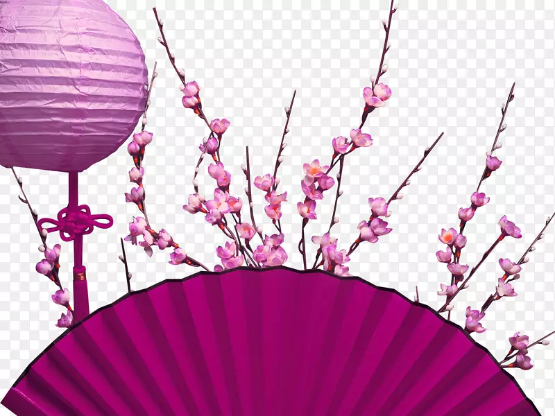 紫花菜装饰图案