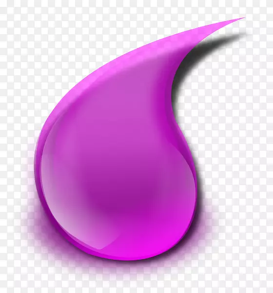 紫滴剪贴画-黏液剪贴画