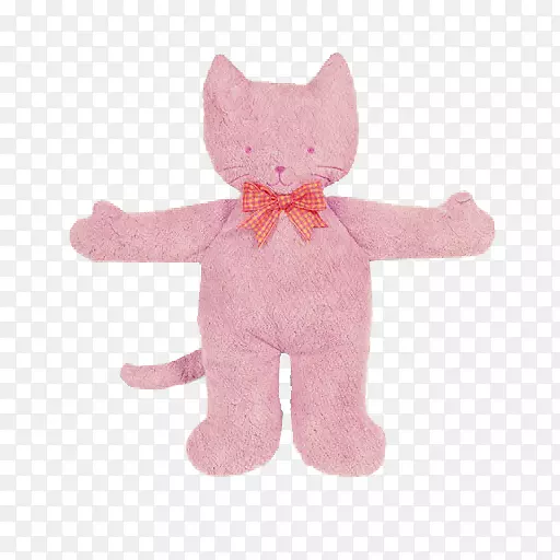 粉红猫毛绒玩具毛绒猫