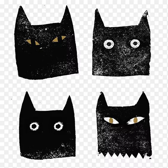 黑猫宠物插图-黑猫