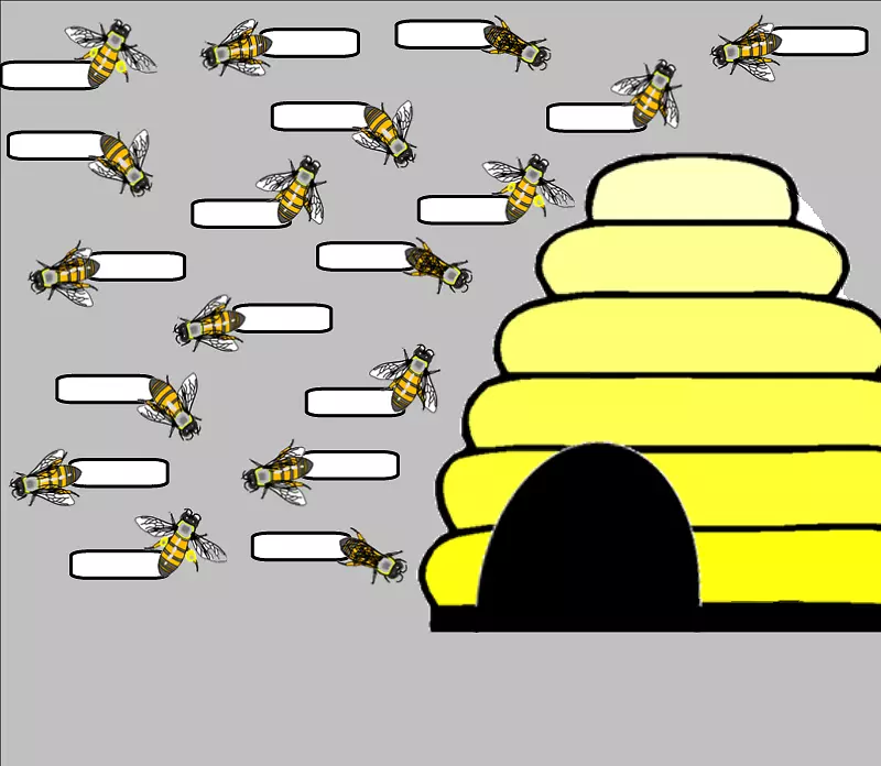 大黄蜂动画剪辑艺术.蜂箱卡通图片