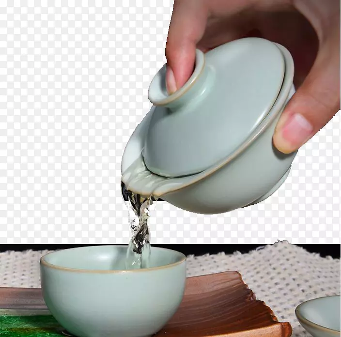 白茶碗茶