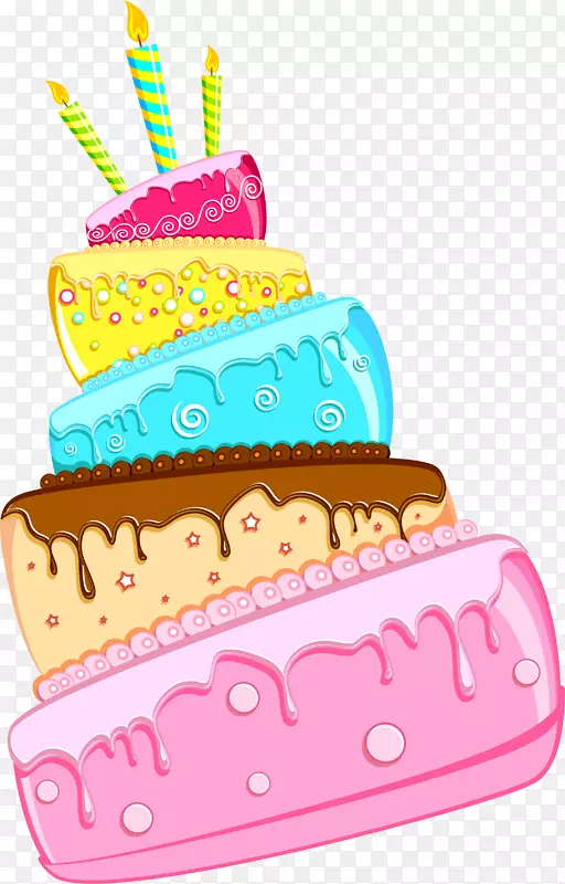 生日蛋糕托糖蛋糕装饰-彩色蛋糕