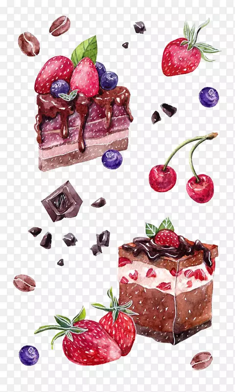 水果蛋糕草莓奶油蛋糕