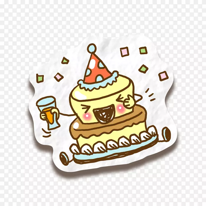 生日蛋糕馅饼-卡通生日蛋糕