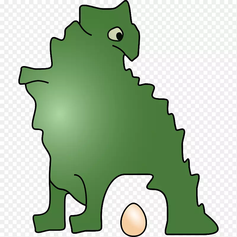 恐龙脚印预订暴龙城-绿色卡通恐龙