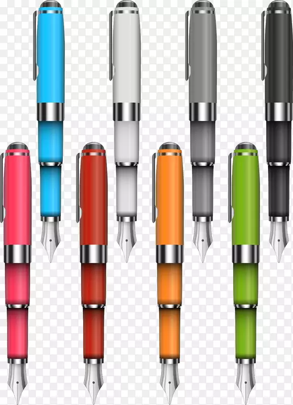 圆珠笔文具钢笔材料文具彩色钢笔教育