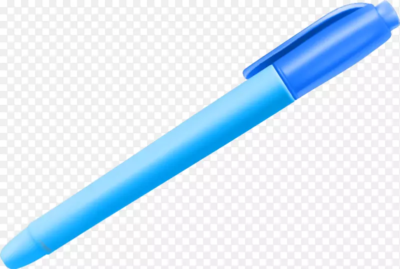 钢笔聚氨酯体操卡通蓝笔