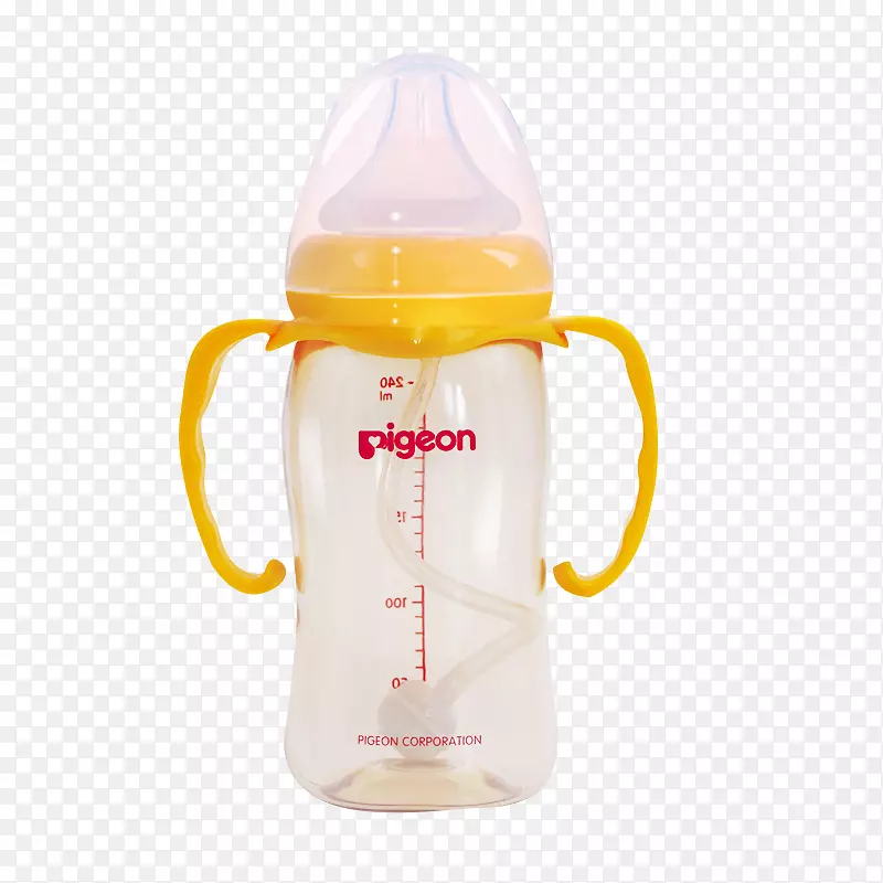 婴儿奶瓶免费提供的水瓶.带手柄的无硼瓶