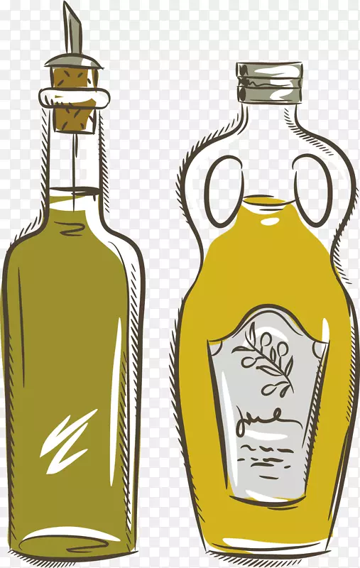 希腊色拉卡普里斯色拉橄榄油瓶酱油