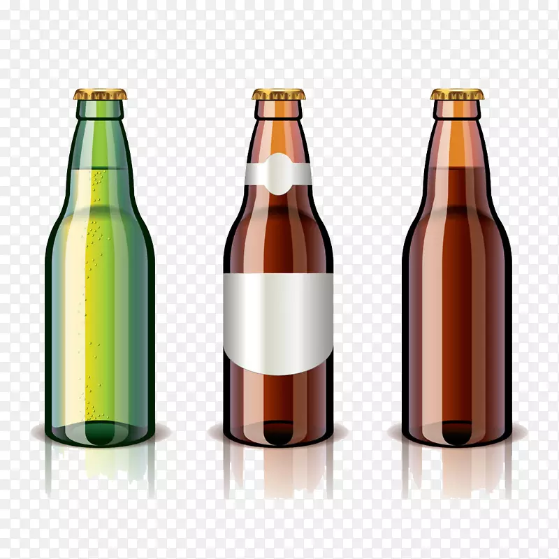 啤酒厅瓶图-三瓶