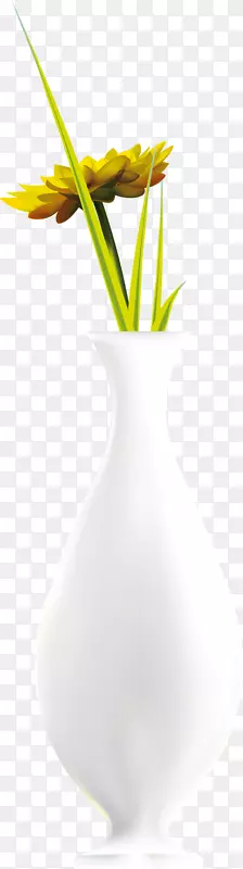 黄花花瓣-手绘黄花瓶