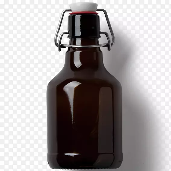啤酒瓶图形设计.棕色玻璃瓶