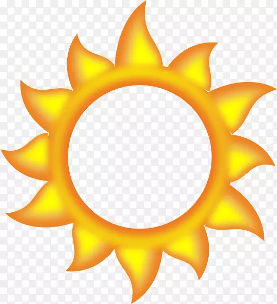 卡通画夹艺术.太阳的卡通图片