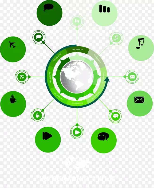 圆剪贴画-绿色圆形按钮图标