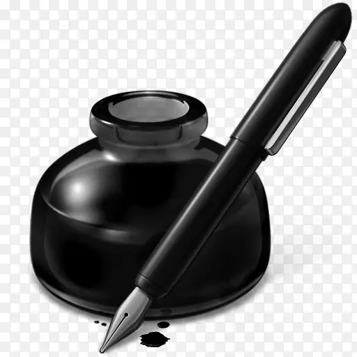 钢笔墨水约翰基廷-黑色钢笔和墨水