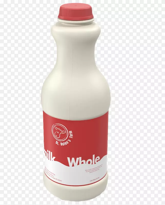 牛奶水瓶酸奶-红色盖子酸奶瓶