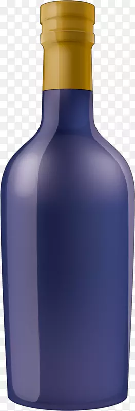 酒利口酒玻璃瓶钴蓝玻璃瓶