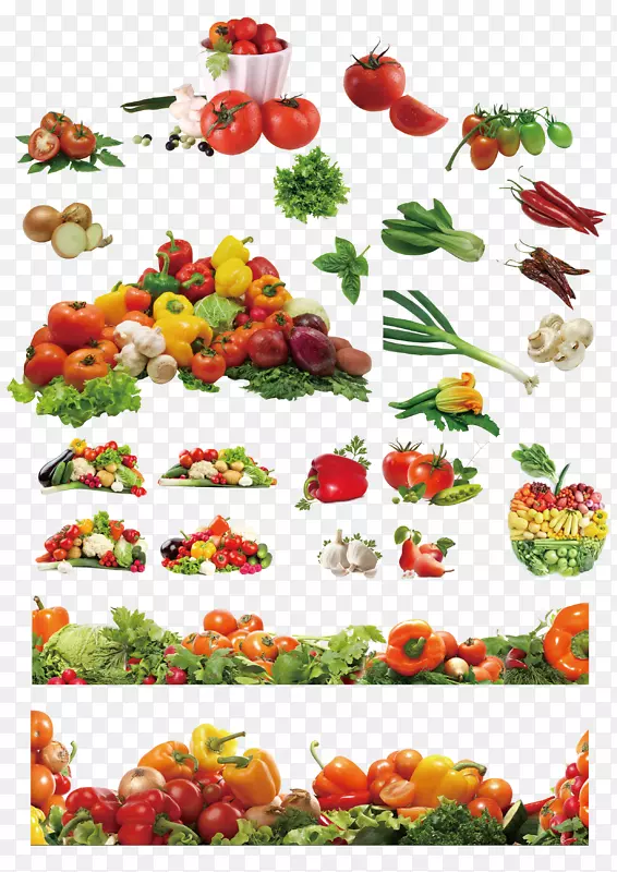 素食烹饪蔬菜番茄-蔬菜没有按钮