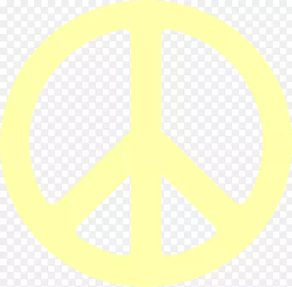 和平标志商标黄色.可打印的和平标志