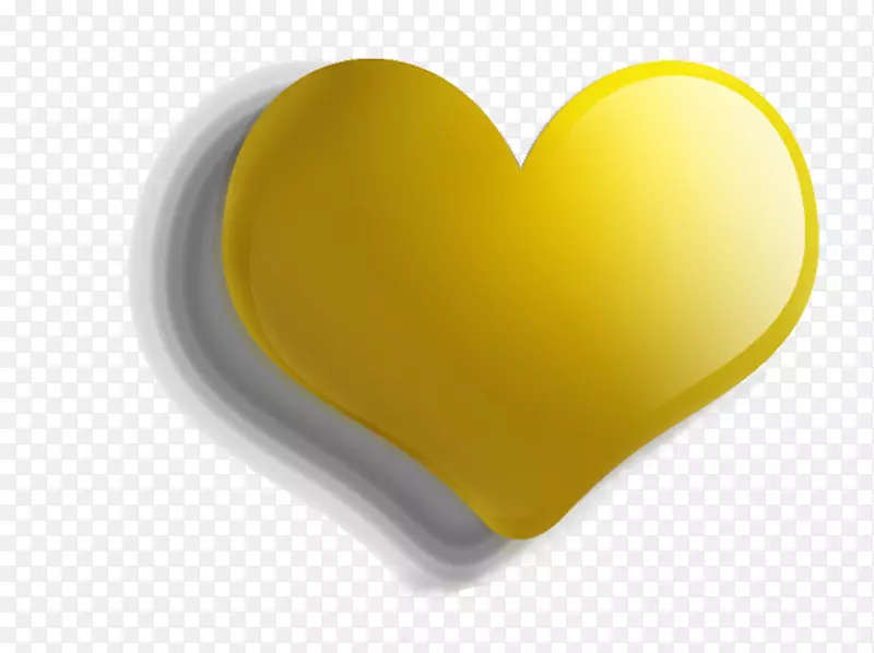 黄色心脏按钮-黄色爱情按钮