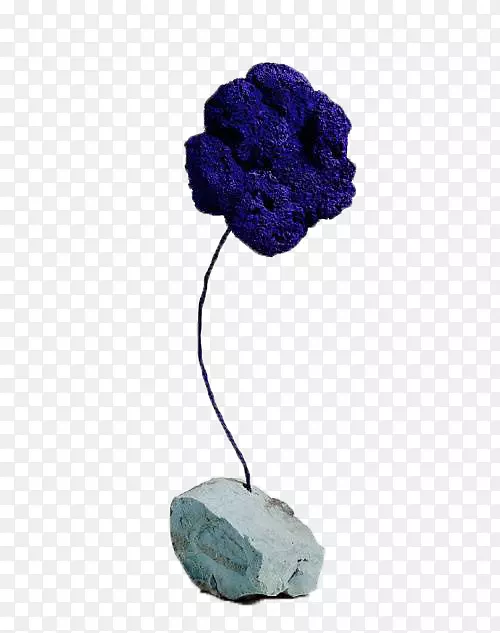 所罗门河古根海姆博物馆国际克莱因蓝当代艺术海绵雕塑-石花图片材料制作