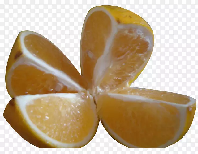 橙汁柠檬-一种切成橙色的图像材料