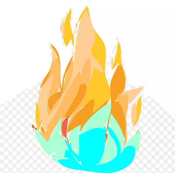 火焰剪贴画-森林火灾剪贴画