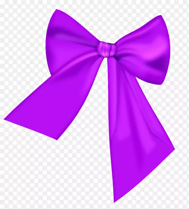 拉索剪贴画-紫色蝴蝶结