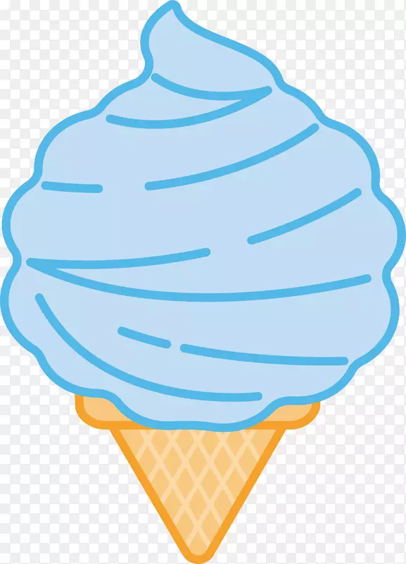 冰淇淋锥-绿色云锥冰淇淋