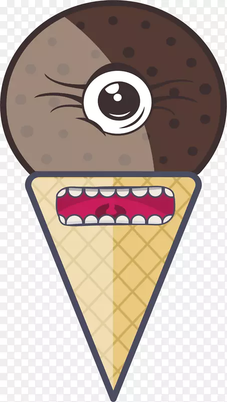 冰淇淋锥画卡通.卡通冰淇淋