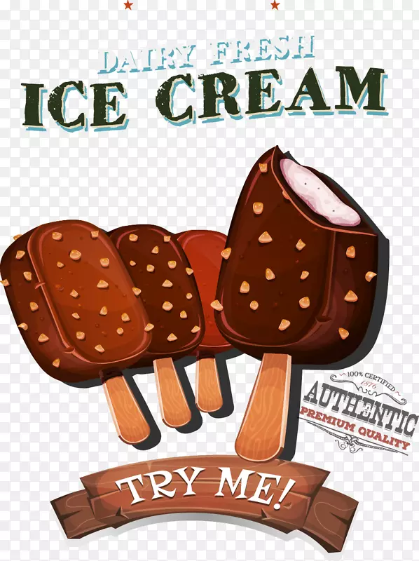 巧克力冰淇淋-冰淇淋