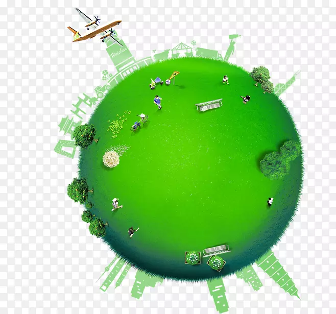 地球下载-绿色全球装饰