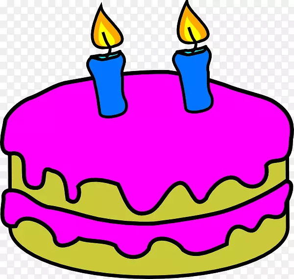 生日蛋糕纸杯蛋糕糖霜婚礼蛋糕剪贴画生日蜡烛剪贴画
