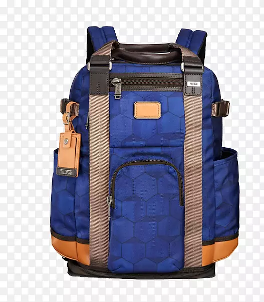 Tumi背包公司手提箱-Tammy Tumi男士休闲电脑背包蓝色