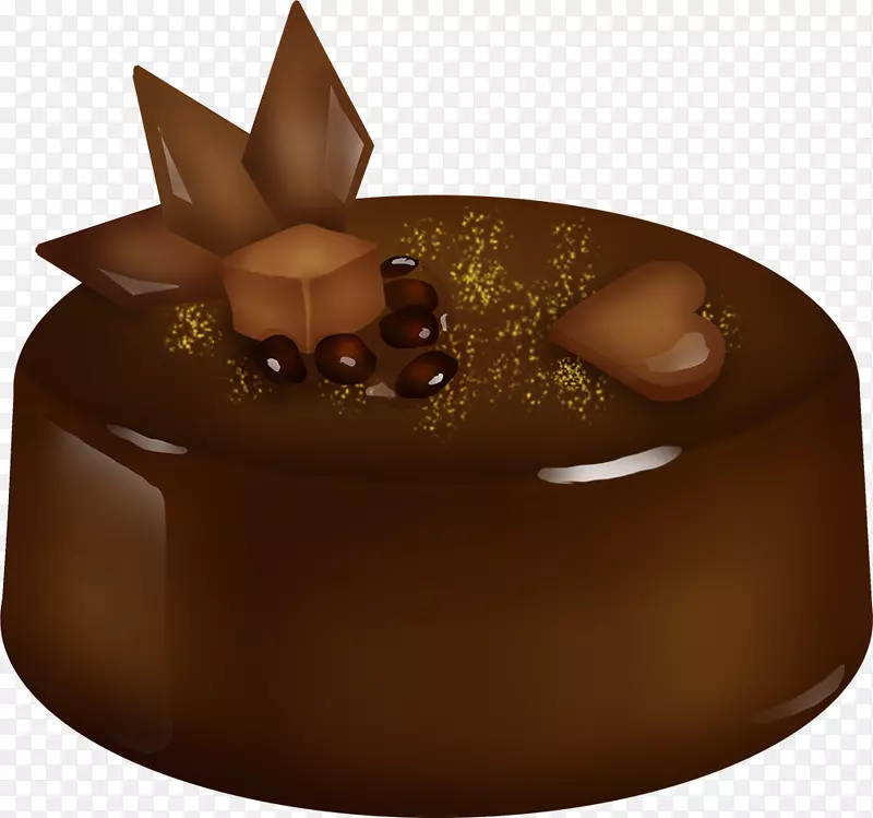 巧克力松露巧克力蛋糕水果蛋糕包装袋手绘巧克力水果蛋糕