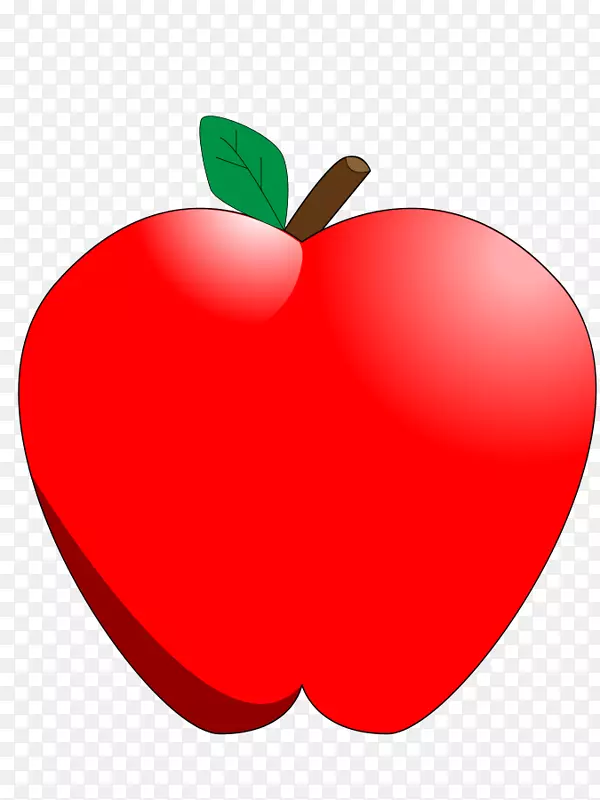 苹果卡通水果剪贴画.苹果卡通图片