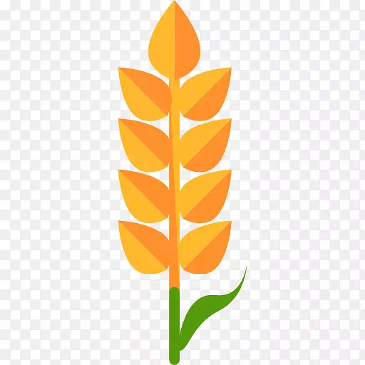 计算机图标可持续农业农作物-一种金色小麦