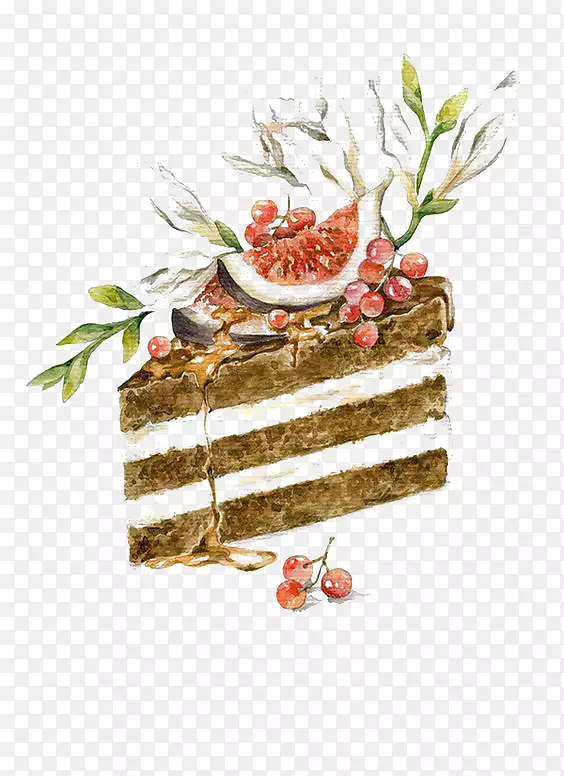 纸巾海绵蛋糕生日蛋糕卡通蛋糕