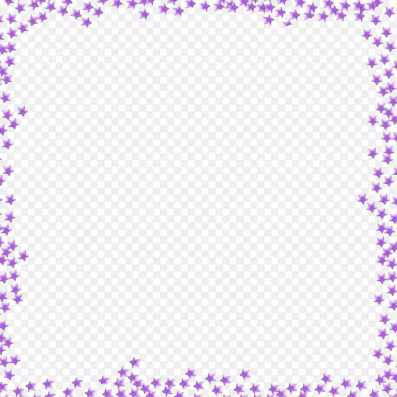 纸绘图画框.紫色星形花边素描边框