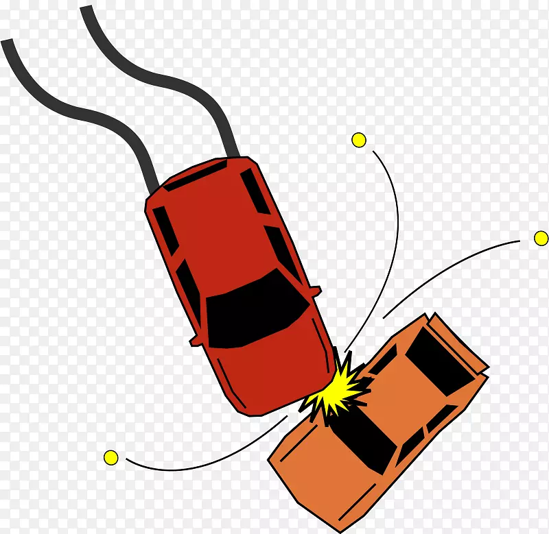 汽车交通碰撞事故剪辑艺术-无障碍剪贴画