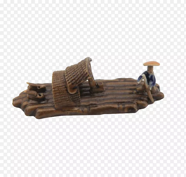 木雕艺术船