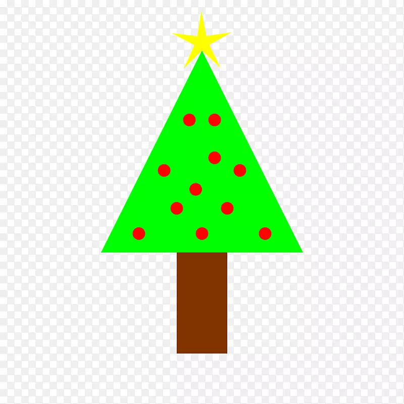 圣诞树剪贴画-免费圣诞树剪贴画
