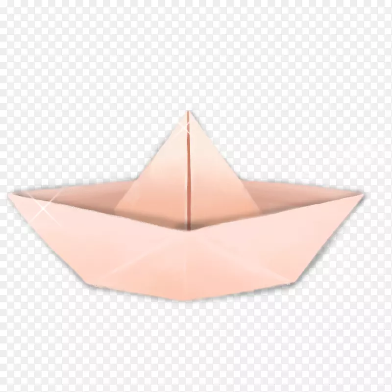 折纸桃子-一只小纸船