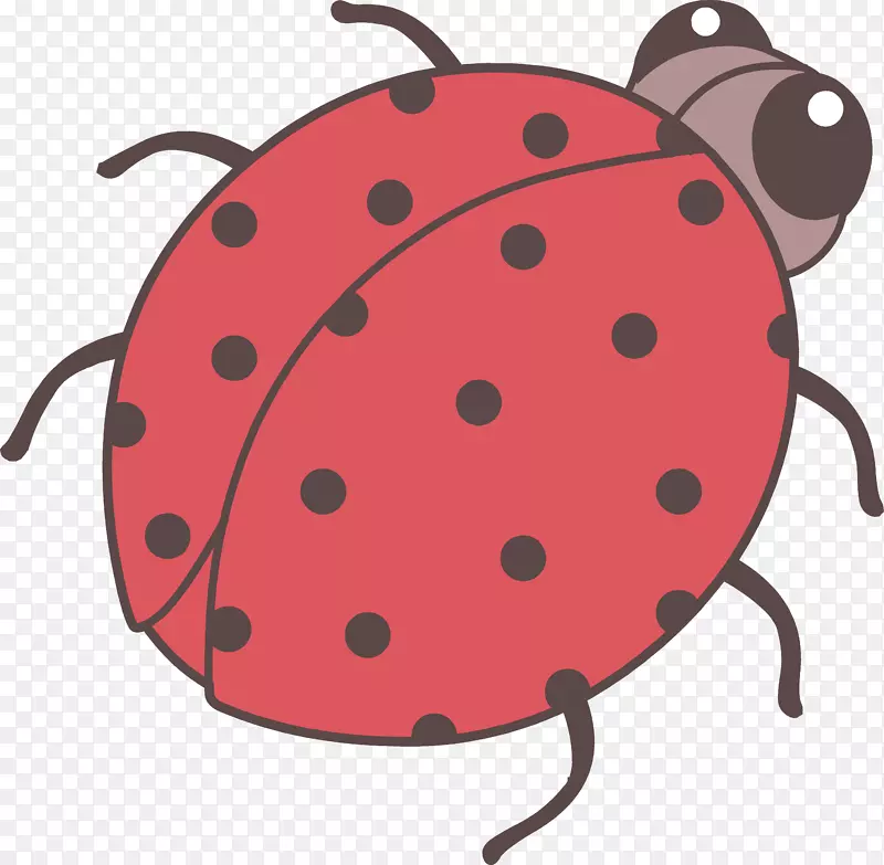 甲虫画片艺术-可爱瓢虫剪贴画